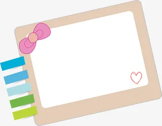 蝴蝶结边框免抠