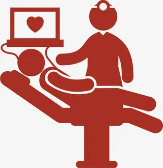 医生与病人卡通免抠