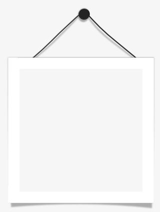 吊着的相框免抠