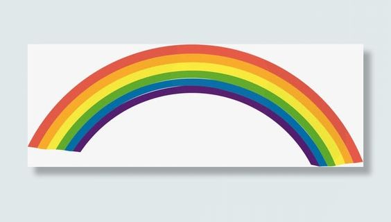 彩虹卡通画夏日广告设计素材免抠