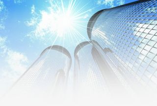 繁华都市高楼大厦太阳光光效免抠