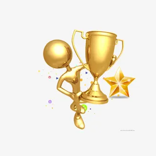 小金人金杯奖杯免抠
