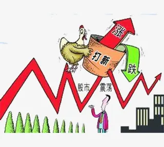 股市震荡漫画免抠