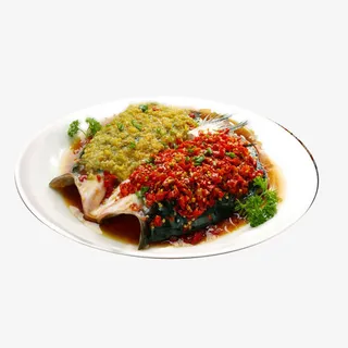 剁椒鱼头双色免抠