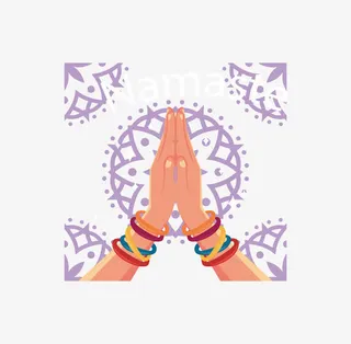 印度合十礼免抠