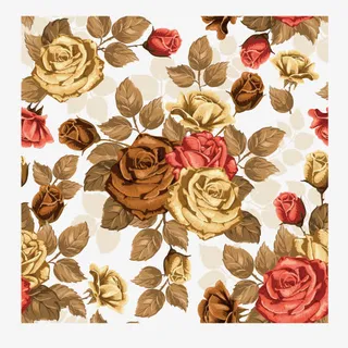 手绘玫瑰花底纹免抠