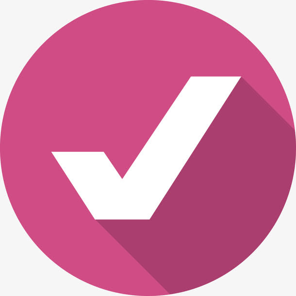 白色矢量叉叉对勾免抠