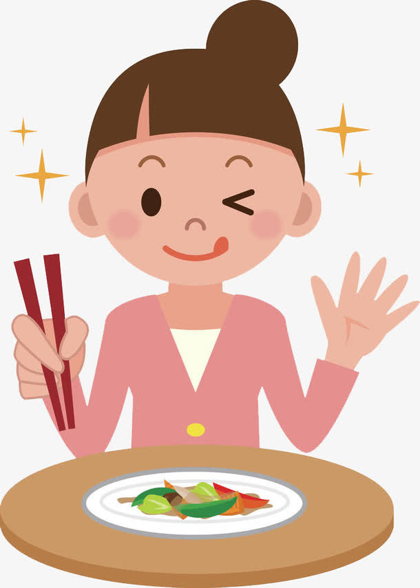 嘴馋的小美女免抠