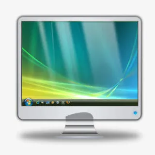 极光液晶显示器桌面图片PNG图标免抠