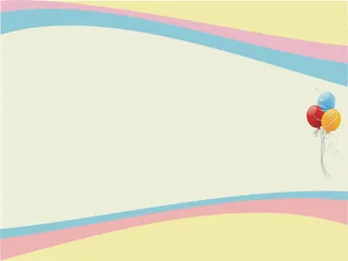 黄色红色蓝色线条气球免抠