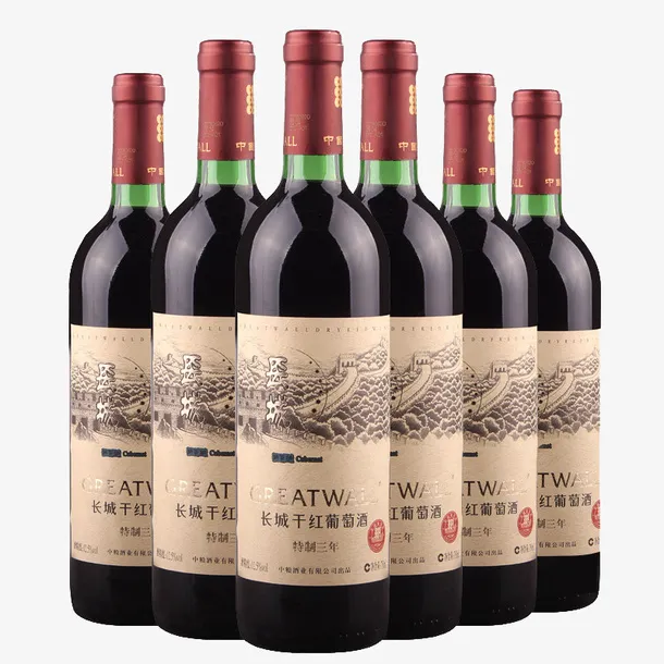 长城特制三年解百纳干红葡萄酒免抠