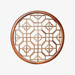 中国风古代房子窗户花窗免抠