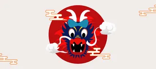 二月二龙头节卡通可爱banner高清