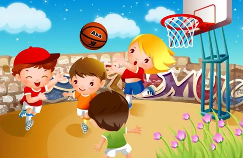 篮球漫画海报背景高清