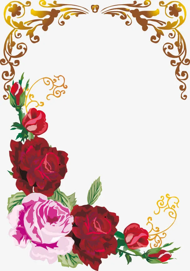婚庆鲜花图案免抠