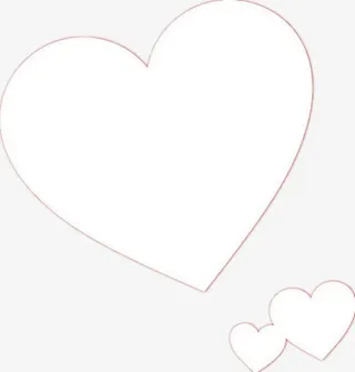 大心形边框免抠