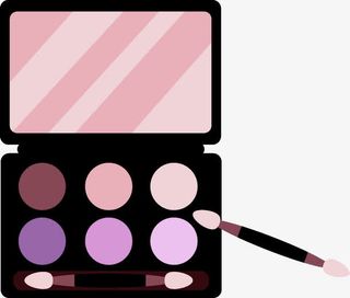 彩色眼影盒免抠