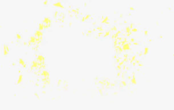 黄色花瓣分散透明免抠