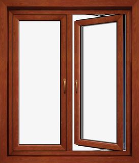 窗户红木玻璃窗免抠