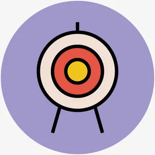 学生矢量图手绘图标 靶子图标免抠