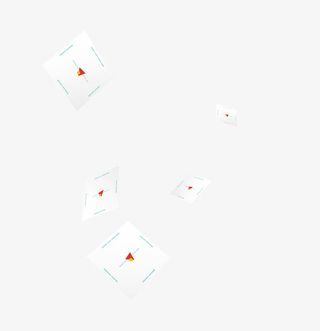 吹散在风中空气中的纸张免抠