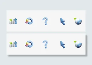 蓝色箭头图标免抠