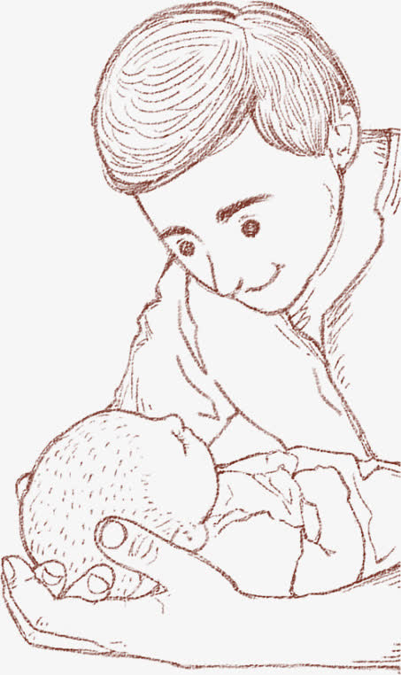 素描人物免抠