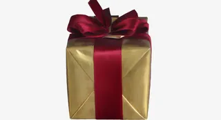 黄色圣诞礼物素材免抠免抠