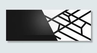 电商黑色几何多边形背景banner高清