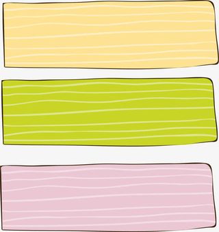 彩色条纹边框免抠