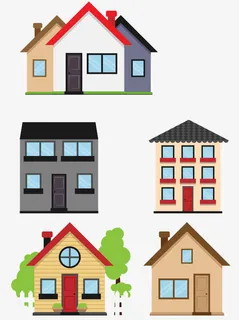 房子楼房素材免抠