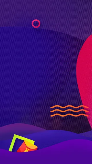 彩色几何H5背景高清