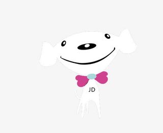 白色可爱京东狗免抠