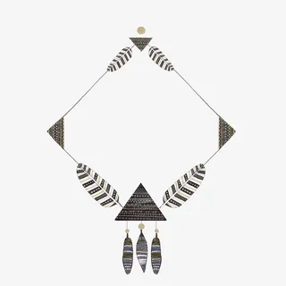 波西米亚风羽毛边框免抠