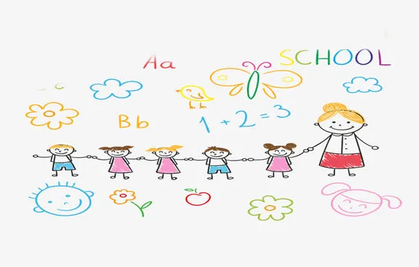 小学卡通黑板报免抠
