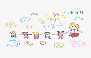 小学卡通黑板报免抠