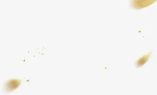 黄色花瓣漂浮秋天修饰免抠