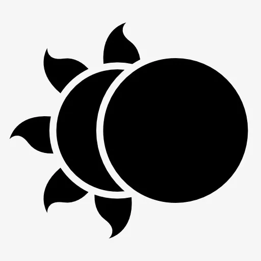 太阳月亮图标免抠