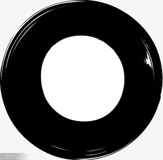 中国风墨圈免抠