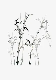 黑白水墨画中国风免抠