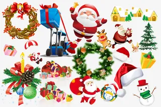 圣诞节元素集合免抠