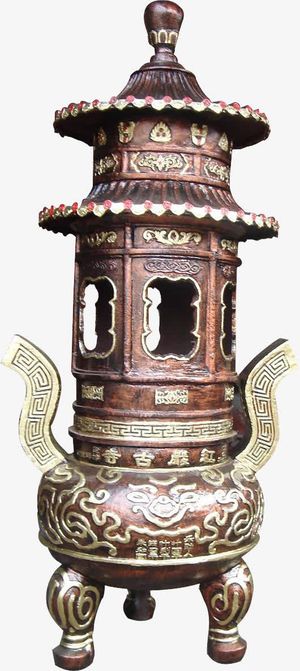 香炉实物图PNG素材免抠