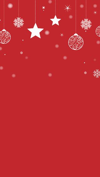 圣诞节简约红色H5背景高清