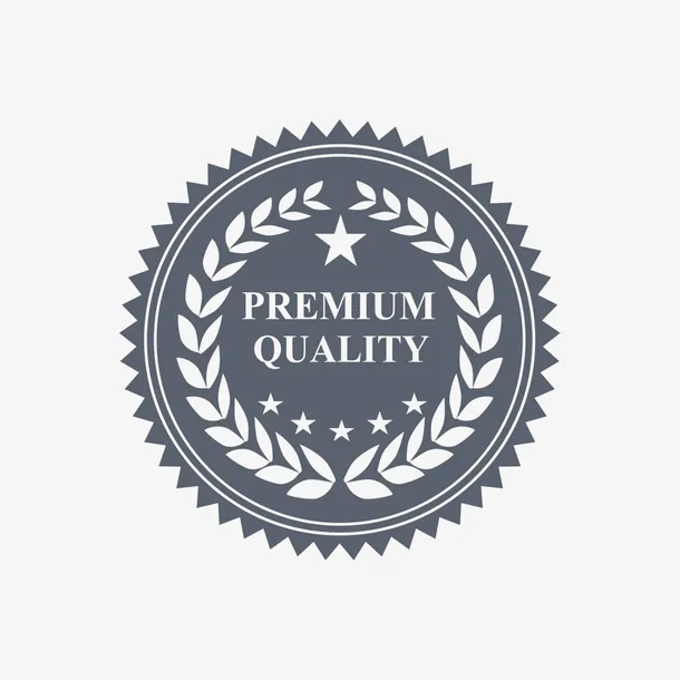 灰色稻穗徽章png素材图免抠