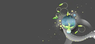 灰色大气植物背景高清