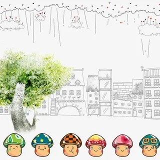 卡通促销背景主图免费下载