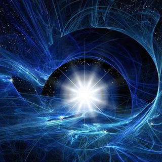 蓝色光效科技背景高清