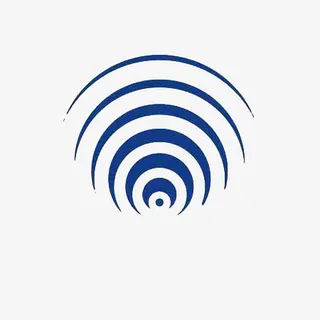 蓝色的光波免抠