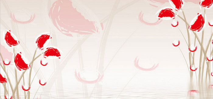 抽象主义欧美流行简约红色家装背景高清