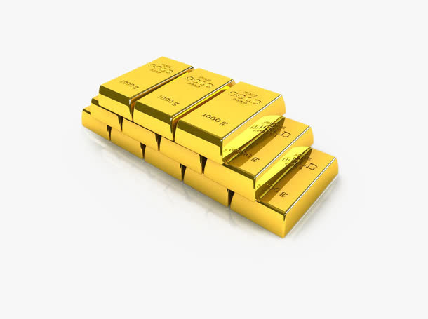 金砖金块金条财富免抠